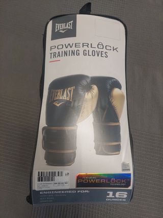 Guantes de Boxeo Everlast Negros y Dorados