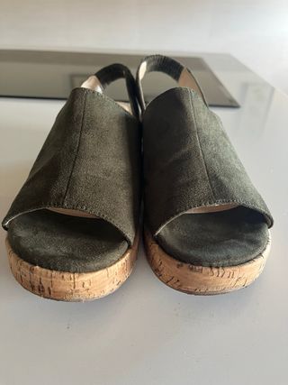 Sandalias GR verde mujer talla 39 plataforma