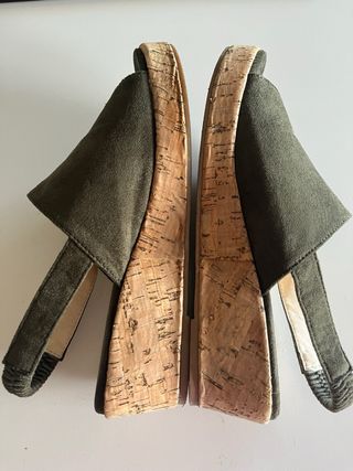 Sandalias GR verde mujer talla 39 plataforma