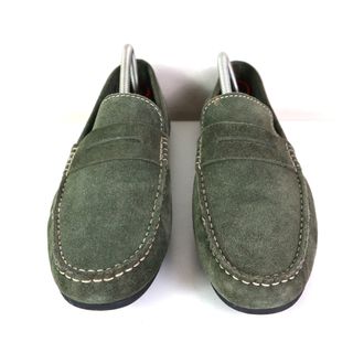 MOCASSINO UOMO PELLE VERDE BATA 43 USATO SCARPA CL