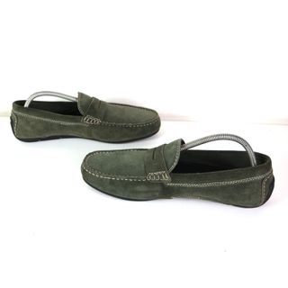 MOCASSINO UOMO PELLE VERDE BATA 43 USATO SCARPA CL