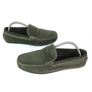 MOCASSINO UOMO PELLE VERDE BATA 43 USATO SCARPA CL
