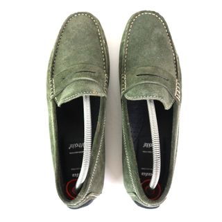 MOCASSINO UOMO PELLE VERDE BATA 43 USATO SCARPA CL