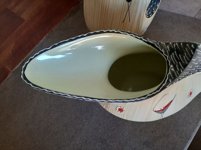 Vasi Cama Deruta Anni 50 ceramica effetto legno