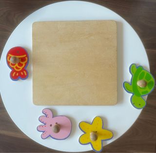 Puzzle madera Goula animales marinos,  en madera.