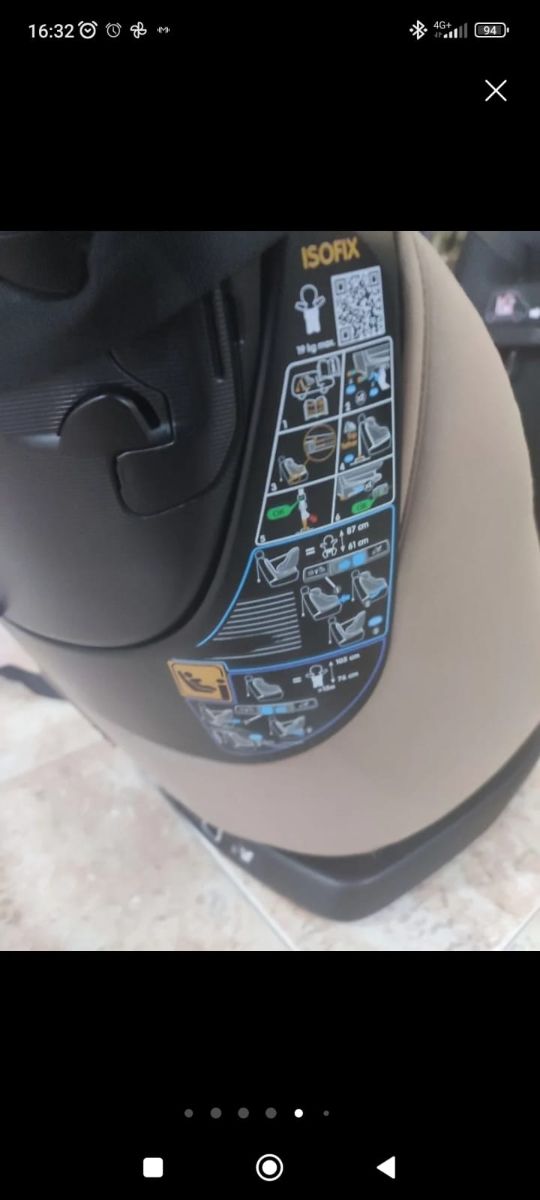 Portabebés Grupo 0 a 15 meses Isofix