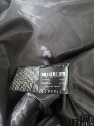 Zara black leather bomber effect viral giving YSL