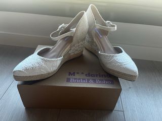 Alpargatas Novia sin estrenar. Talla 37