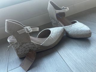 Alpargatas Novia sin estrenar. Talla 37
