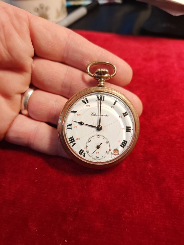 Chronomètre relógio de bolso antigo