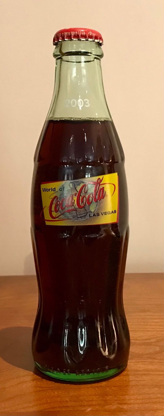 Bottiglia Coca Cola World of Las Vegas 2003