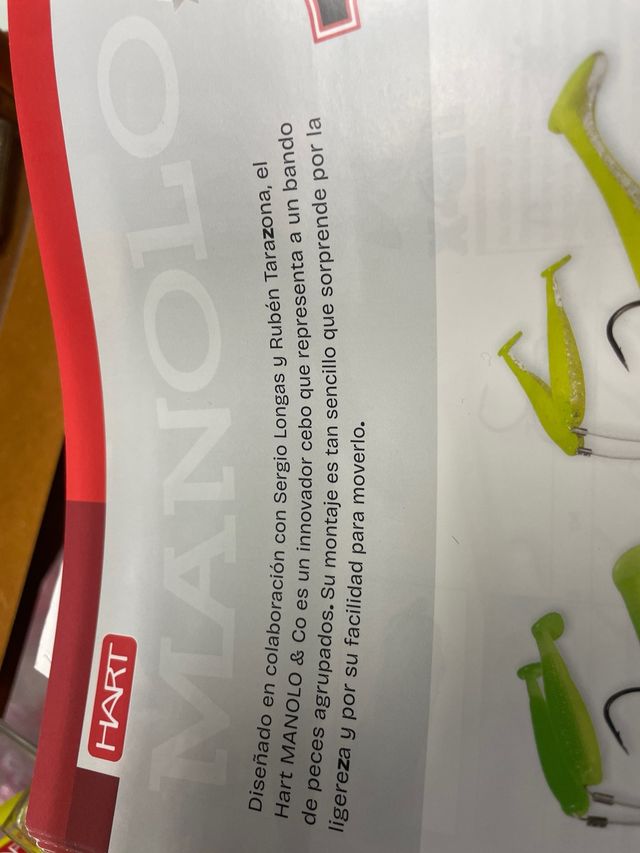 Señuelo Hart Manolo Underspin 1/4 oz, 40mm. 65mm.