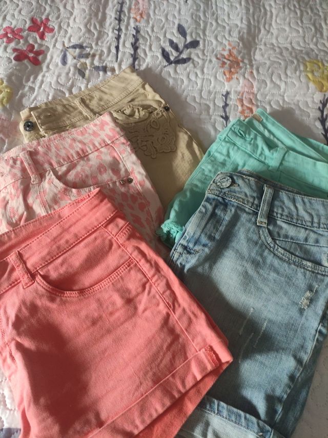 Pack 5 cortos varios colores Talla S-36