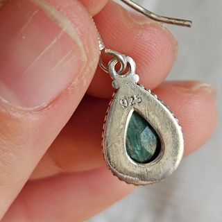 Pendientes Plata 925 con Esmeralda