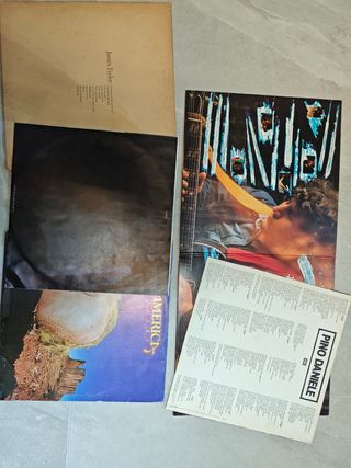 4 Vinili: De André, Pino Daniele, James Taylor, Am