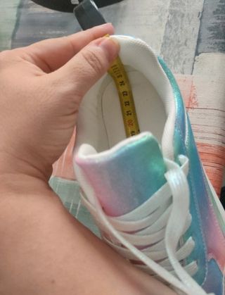 Zapatillas mujer brillantes multicolor