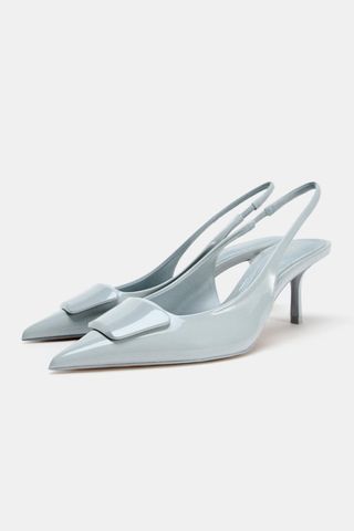 Zapato destalonado tacón adorno 39
