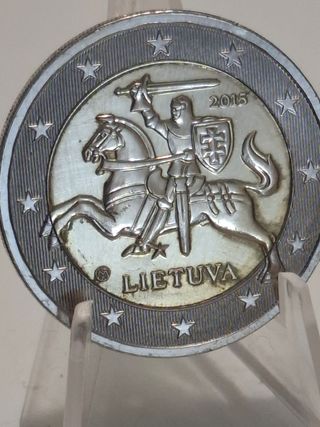 Moneda 2 Euros Lituania 2015 Caballero