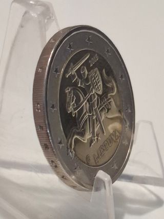 Moneda 2 Euros Lituania 2015 Caballero