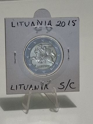 Moneda 2 Euros Lituania 2015 Caballero