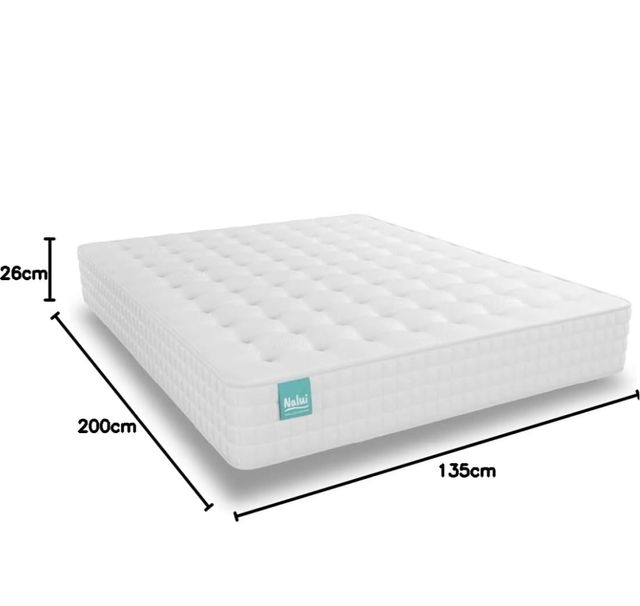 Colchon 135x200 de 26cm Muelles ensacados Nuevo