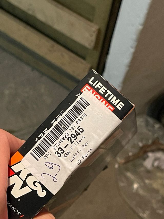 Filtro Aria K&N 33-2945 Lifetime