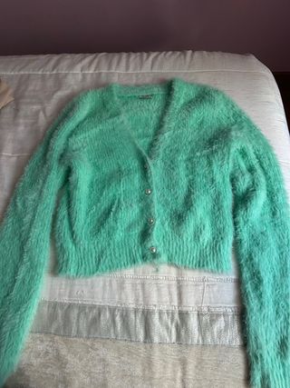 Jersey verde peludo