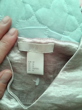 Top H&M Dorado Talla 40