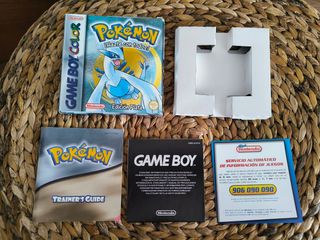Caja y manuales Pokémon Plata Game Boy Color