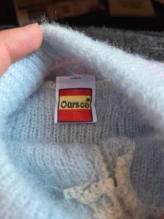 Set neonato a righe azzurre e rosa