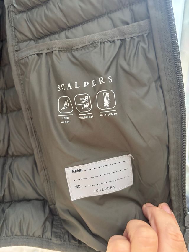 Chaleco SCALPERS kids talla 14 verde botella