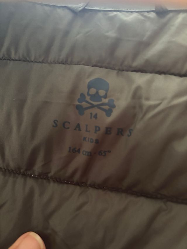 Chaleco SCALPERS kids talla 14 verde botella