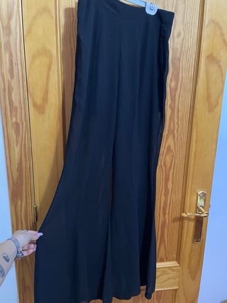 Pantalones negros transparentes