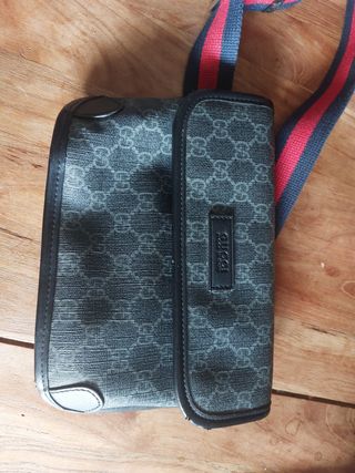 Riñonera Bolso Gucci Negro Gris