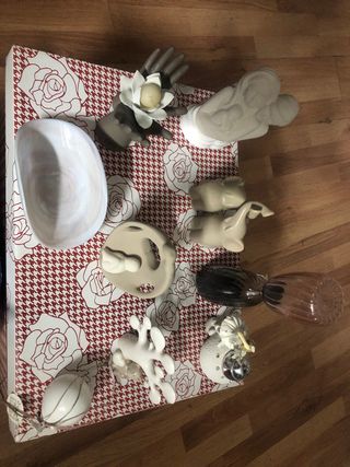 Bomboniere varie in ceramica e vetro