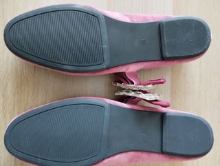 Zapatos Marypaz Talla 38 Rosa Terciopelo