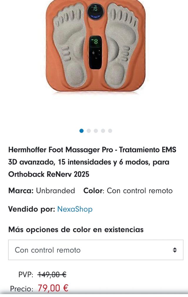 Masajeador Eléctrico Pies EMS