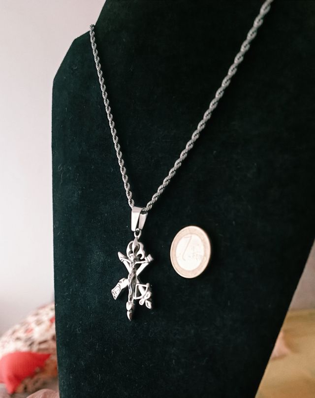 46x32mm CRUZ LEGIONARIOS CON CRISTO EN RELIEVE