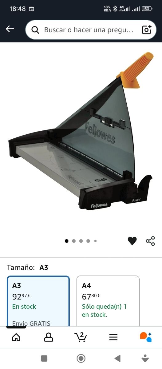 Guillotina Fellowes Fusion A3