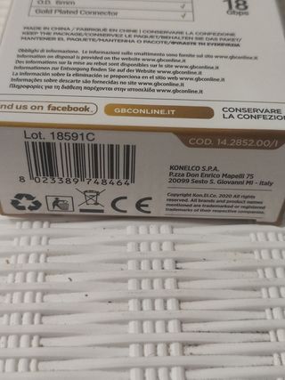 Nuovo Cavo HDMI ISNATCH 2m 4K High Speed