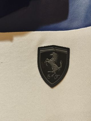Polo Oficial Ferrari Blanco