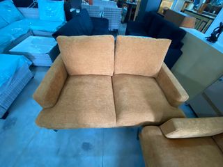 Sofá de 2 cuerpos naranja