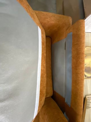 Sofá de 2 cuerpos naranja