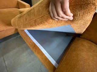 Sofá de 2 cuerpos naranja