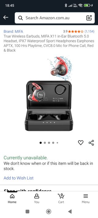 Auriculares MIFA X11 Bluetooth 5.0 Rojos/Negros