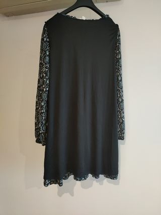 Vestido corto Indiana Springfield flores azul L