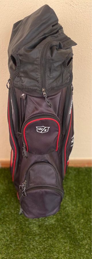 Bolsa de golf Wilson Staff roja y negra