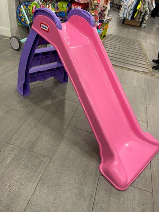 Tobogán infantil rosa y morado