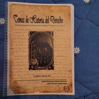 LIBRO TEMAS DE HISTORIA DEL DERECHO.