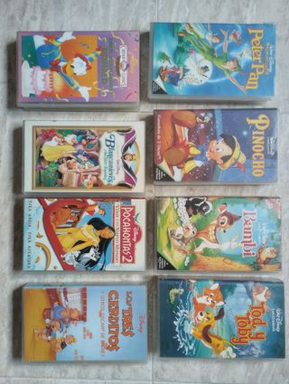 15 Películas VHS Disney Clásicos (Español)